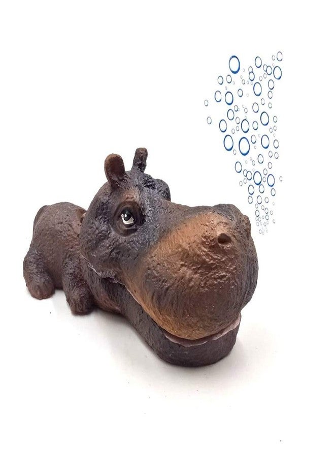 Superdream Frog Air Stone Bubbler Aerating Aquarium Ornament Fish Tunk Decorations (Hippopotamus) - Image 1